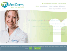 Tablet Screenshot of mediderm.nl