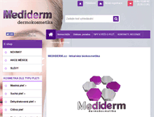 Tablet Screenshot of mediderm.cz